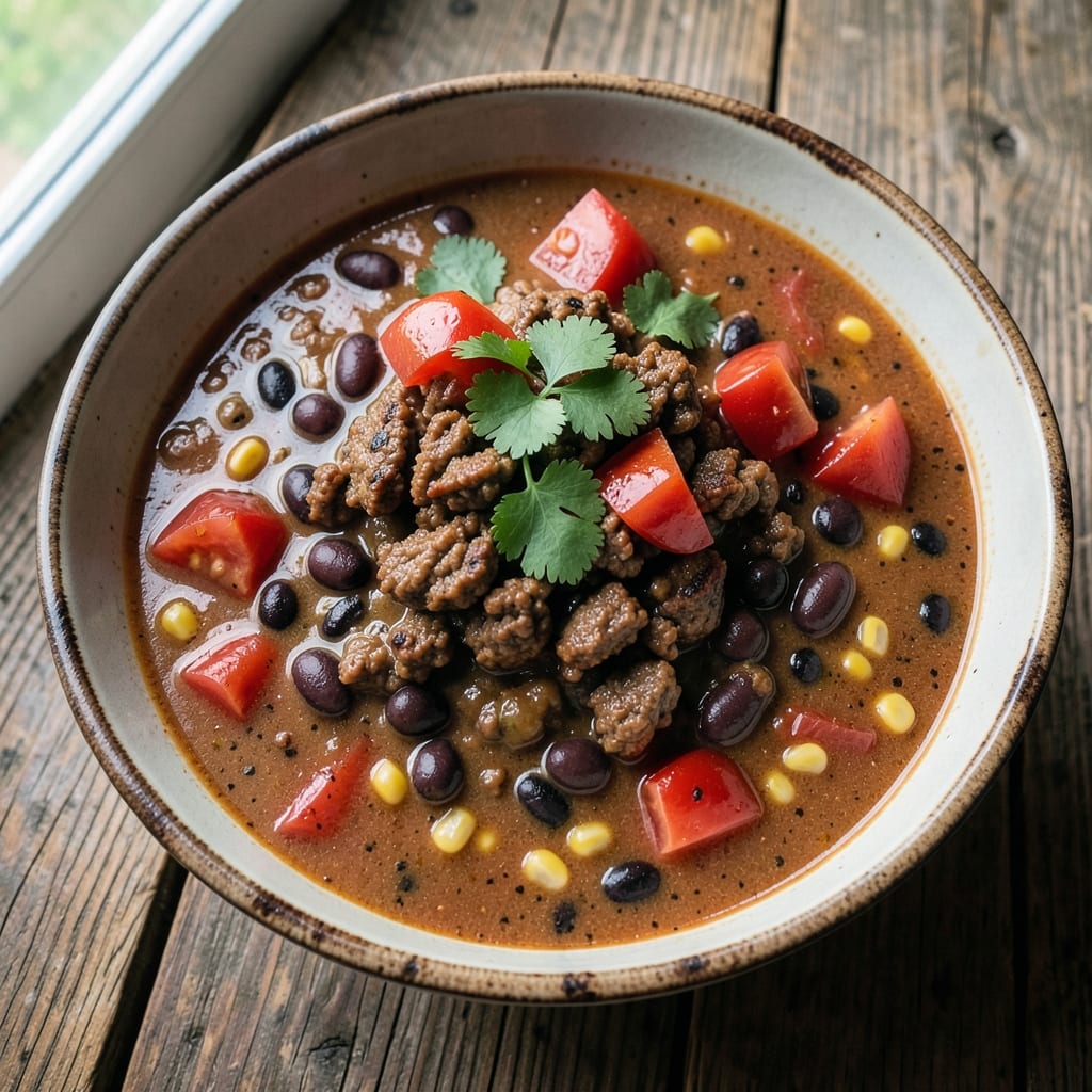 10-Can Taco Soup Recipe: Spiced Beans and Meat in One Pot