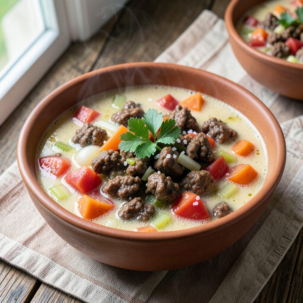30-Minute Hamburger Minestrone Soup Recipe: Hearty One-Pot Comfort