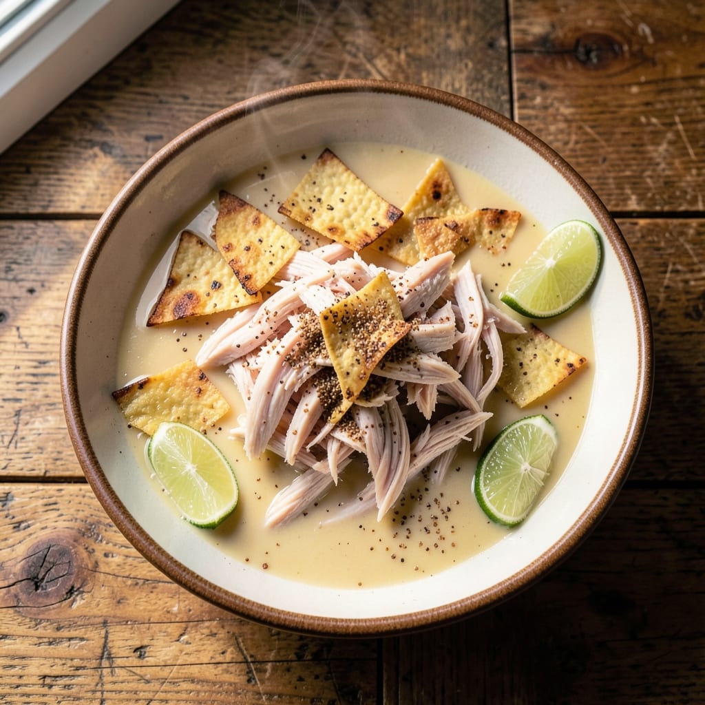 5-Ingredient Chicken Tortilla Soup Recipe: Spiced Lime Zest and Crispy Tortilla Crunch