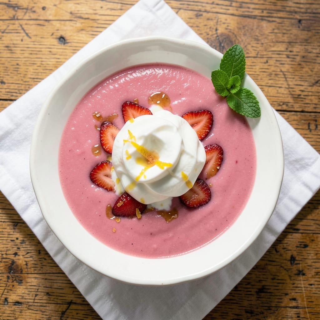1900 Park Fare Strawberry Soup Recipe: Velvety Smoothness with Toasted Almond Crunch