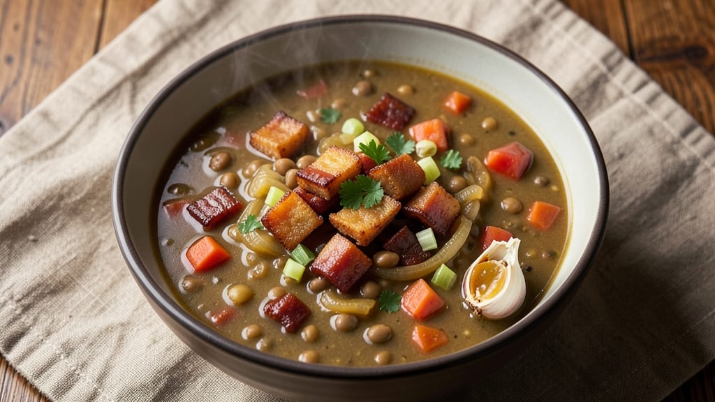 BJ's Brewhouse Lentil Soup Recipe: Caramelized Onion and Bacon Depth in One Pot