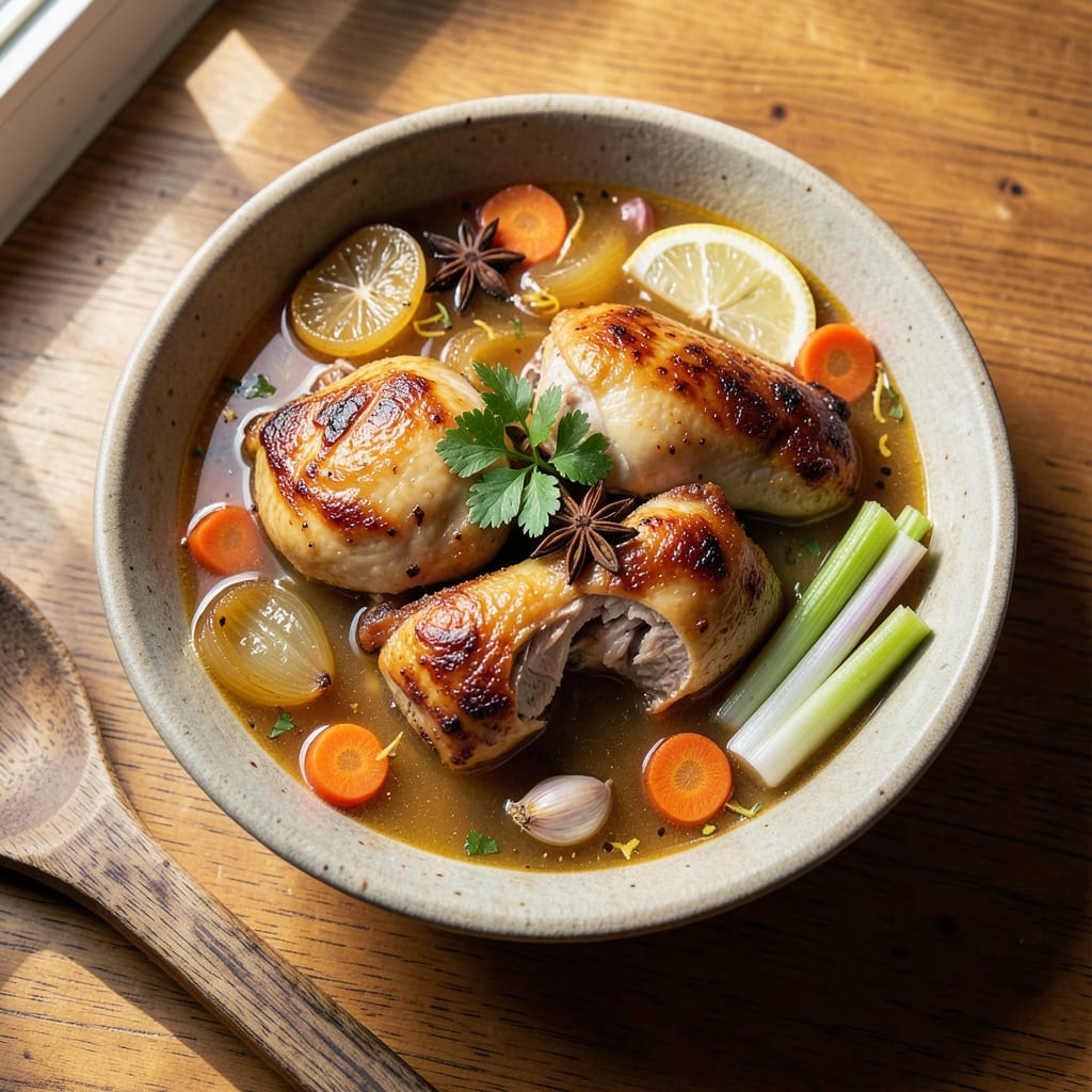 5-Star Chicken Soup Recipe: Silk-Smooth Broth with Star-Anise Depth