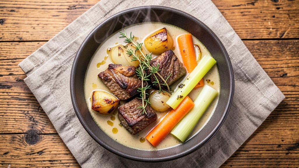 Beef Pot Roast Soup Recipe: Deep Umami Broth From Braised Beef Chunks
