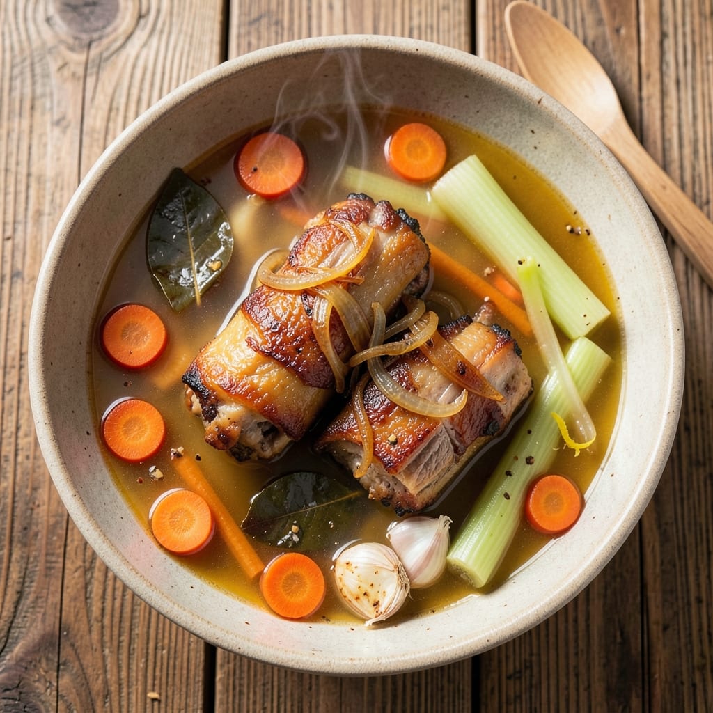 ABC Soup Recipe with Pork: Smoky Bone-In Bits and Silky Broth