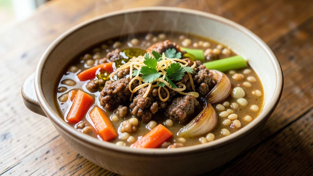 Beef Barley Soup Recipe with Hamburger: Hearty One-Pot Meal in 30 Minutes