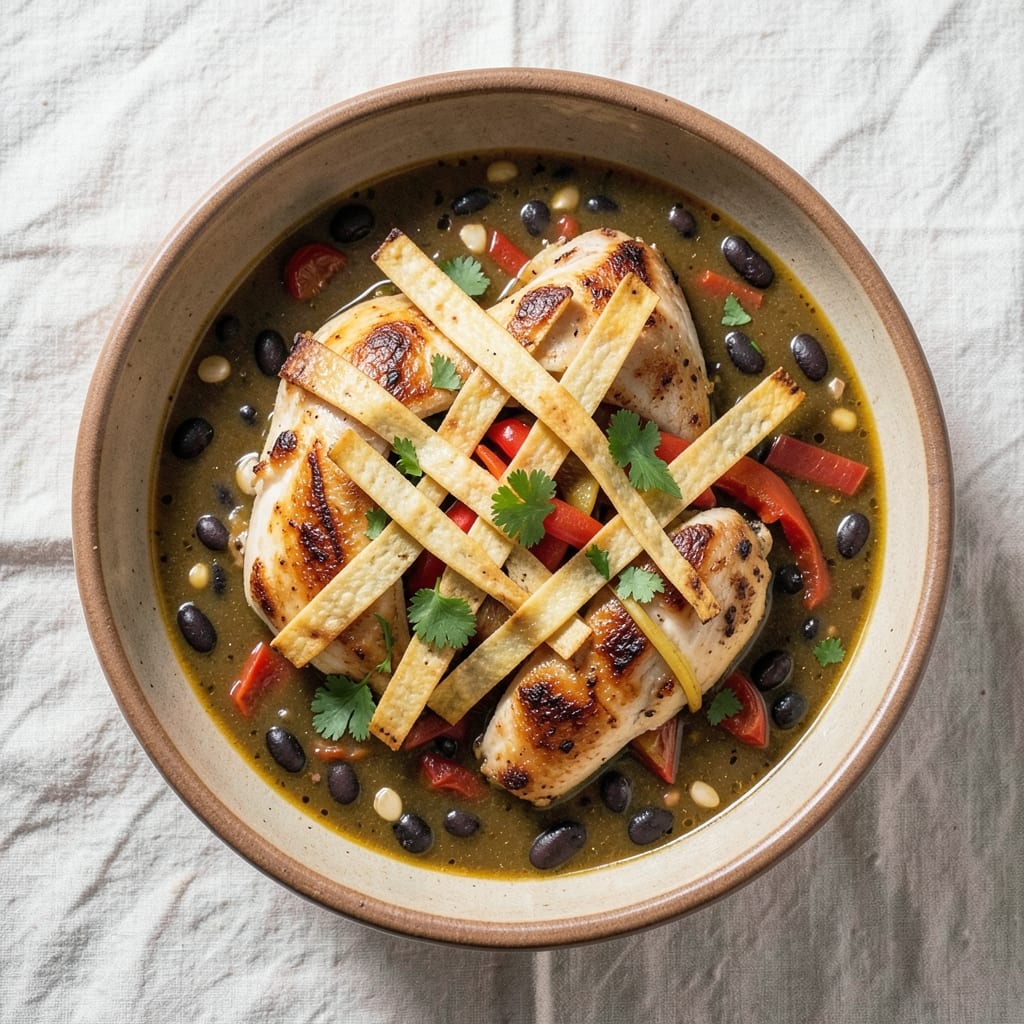 54th Street Chicken Tortilla Soup Recipe: Creamy Tortilla Swirls and Shredded Chicken Magic