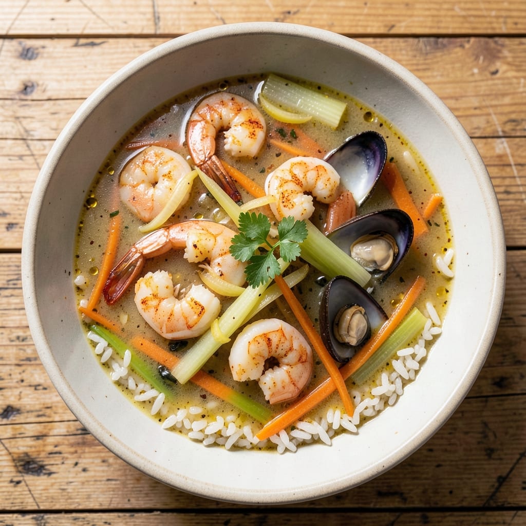 7 Seafood Soup Recipe: Bubbling Bisque Brilliance with Shrimp and Mussels