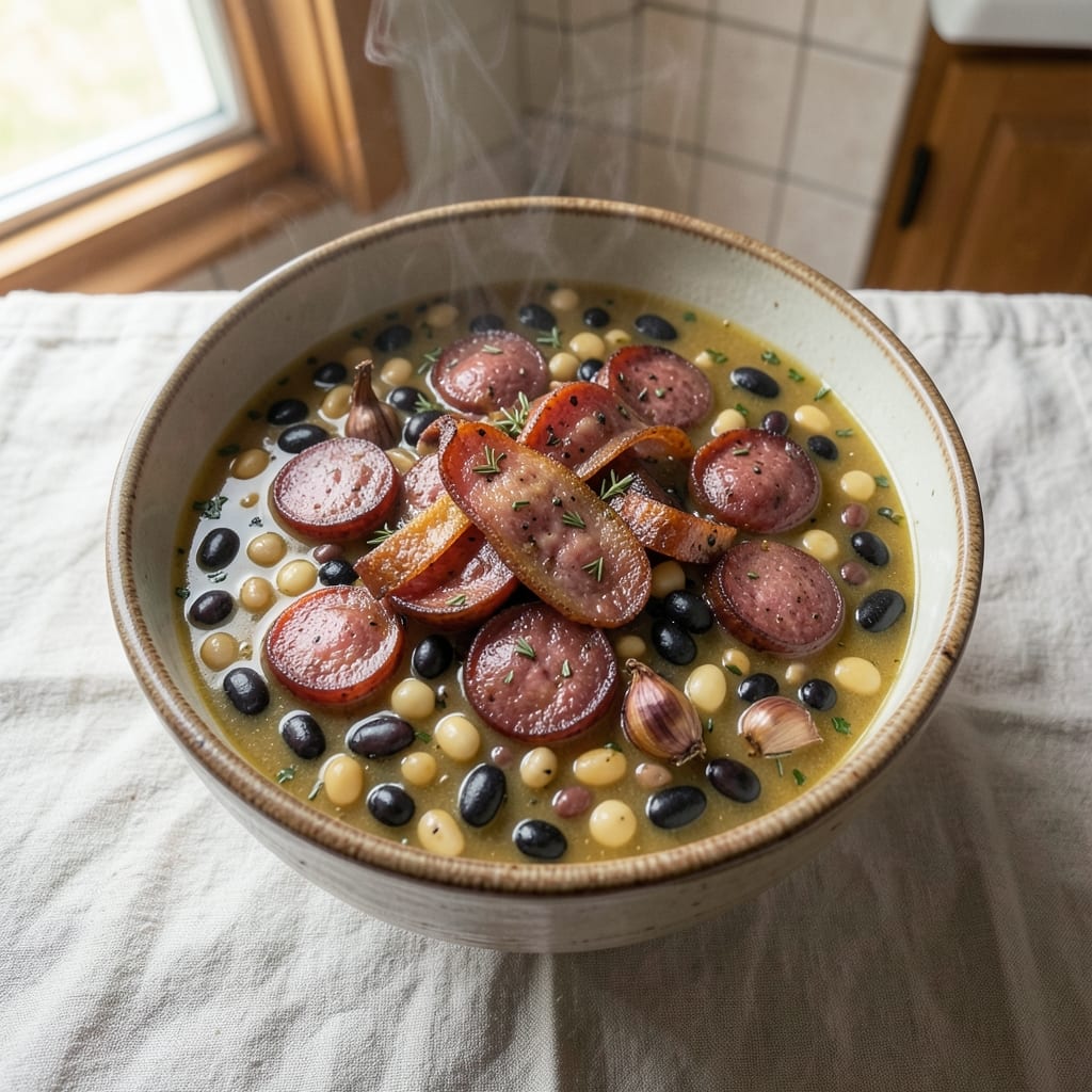 15 Bean Soup with Italian Sausage Recipe: Smoky-Spiced Stew with Pantry Staples