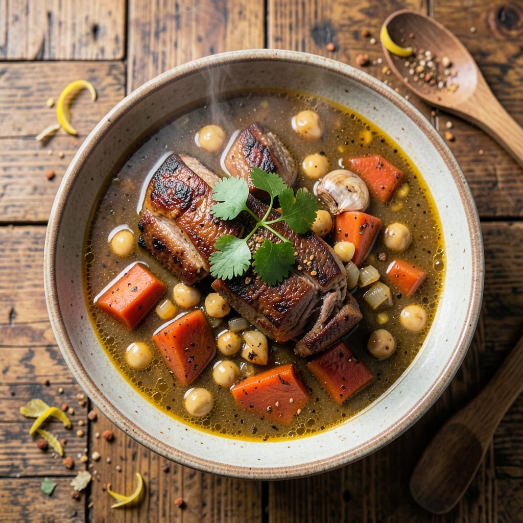Afghan Soup Recipe: Warm Spiced Lamb and Chickpea Comfort