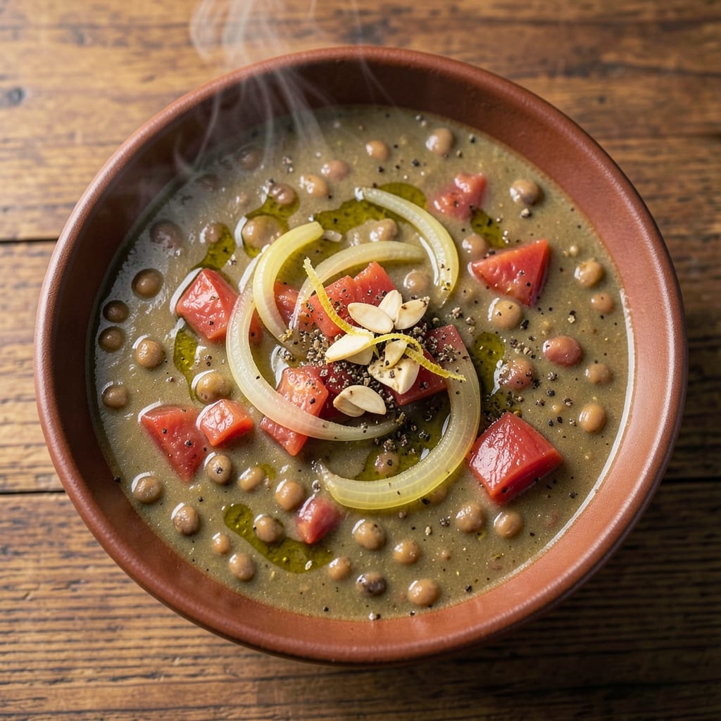 Aladdin Cafe Lentil Soup Recipe: Spiced Yogurt and Toasted Barberry Crunch Fusion