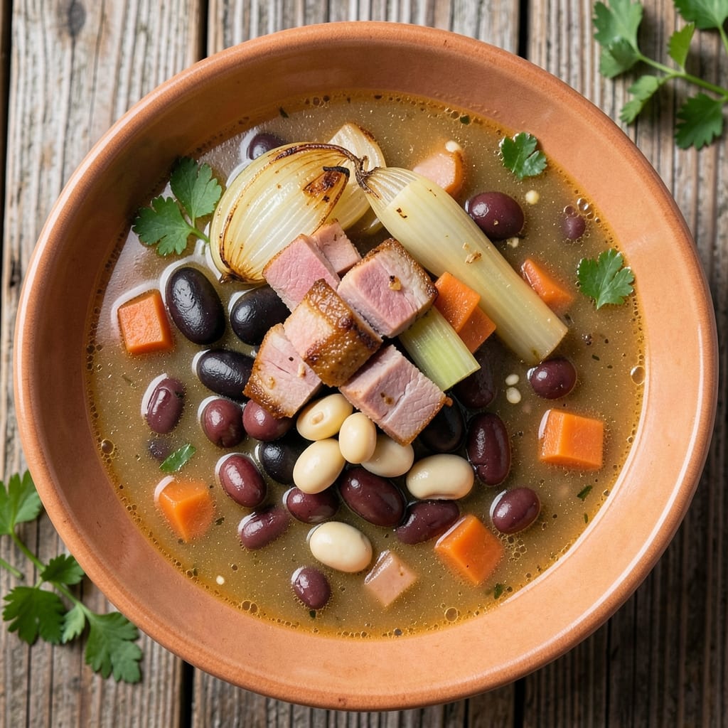 3 Bean and Ham Soup Recipe: Smoky-Spiced One-Pot Heartiness