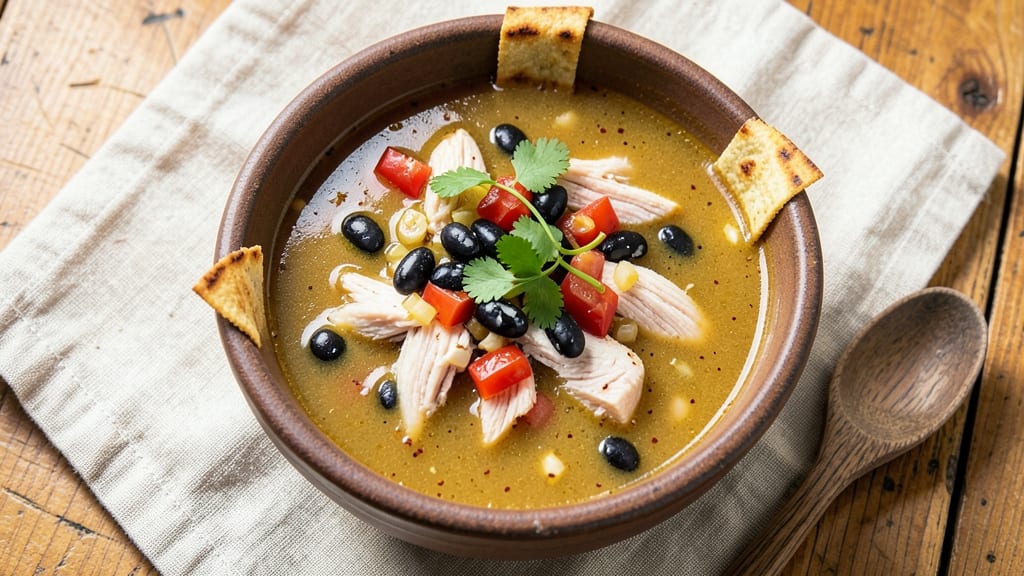 BJ's Brewhouse Tortilla Soup Recipe: Crispy Tortilla Strips Over Smoky Tomato Base