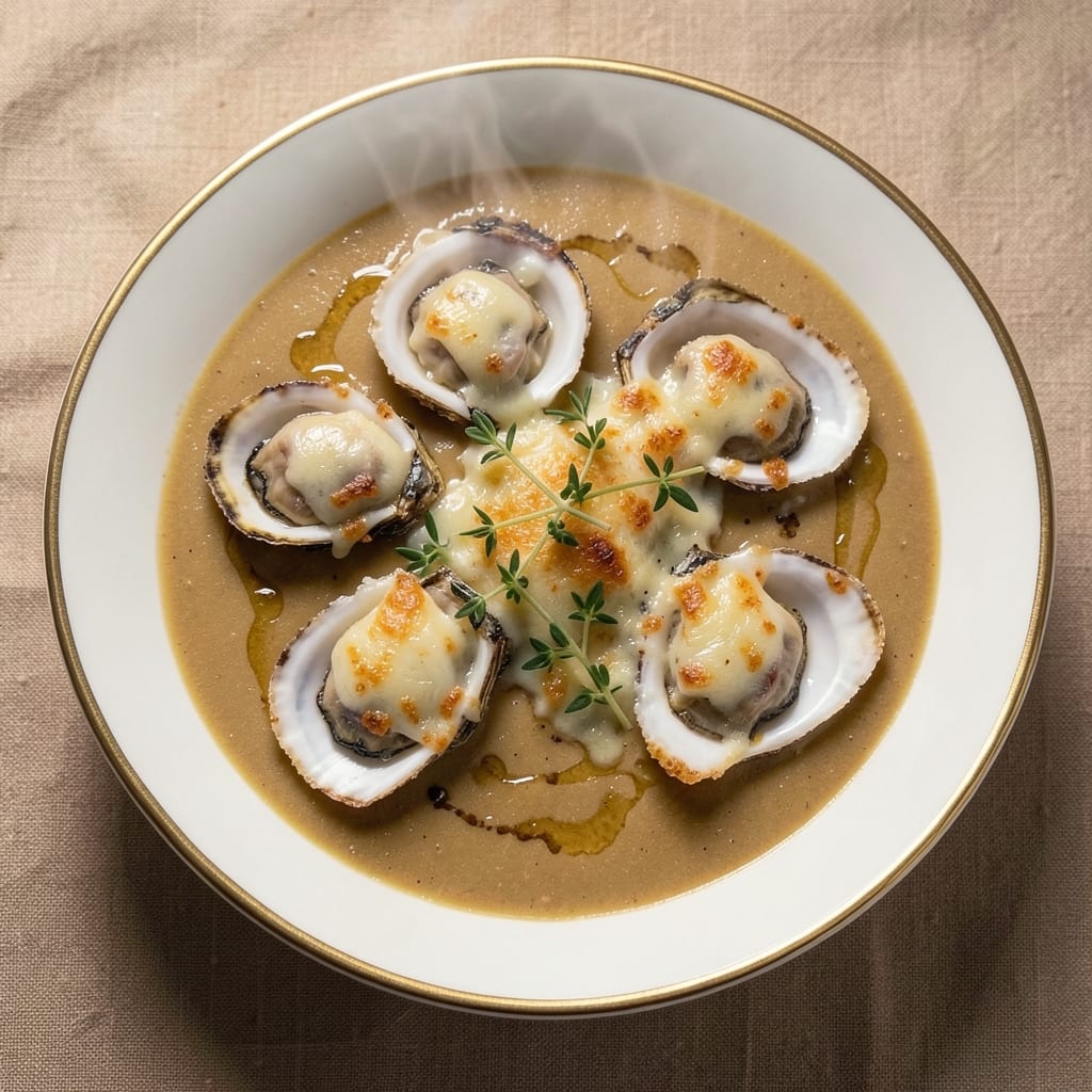 Acme Oyster Rockefeller Soup Recipe: Baked Gruyère Crust Meets Briny Depth