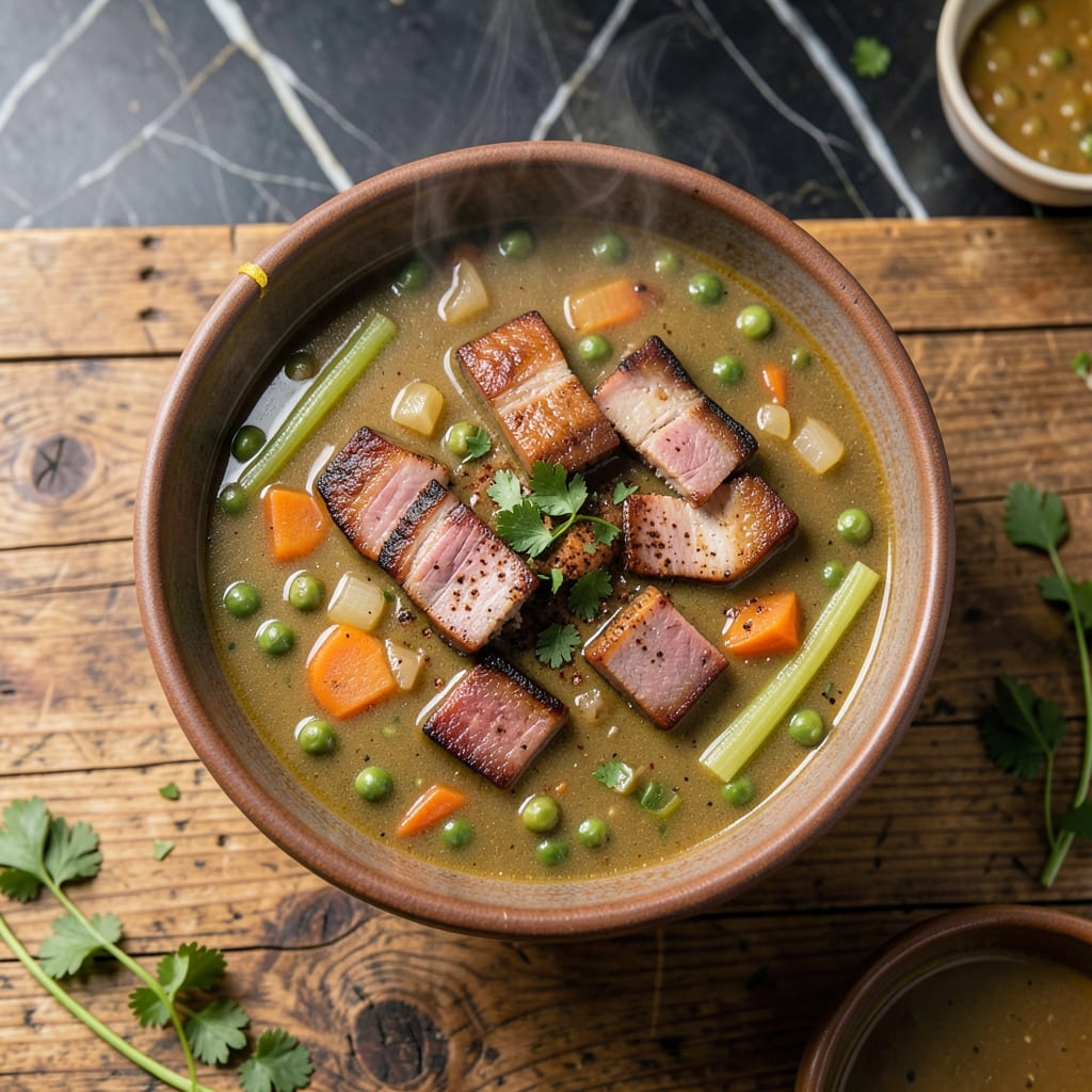 5 Star Split Pea and Ham Soup Recipe: Smoky Ham and Herbed Depth in One Pot