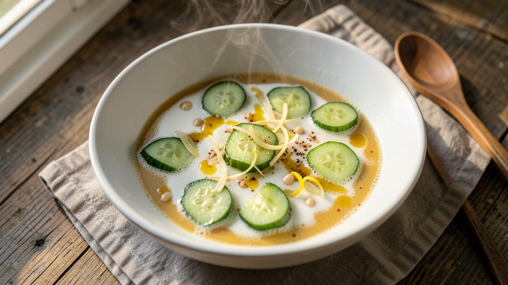 Asian Cucumber Soup Recipe: Cooling Ginger-Lime Zing in 20 Minutes