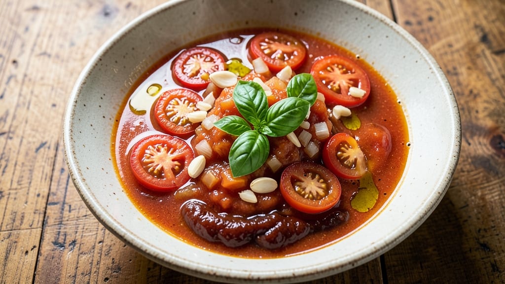 Chunky Fresh Tomato Soup Recipe: Bright Acidic Zing With Garden-Fresh Tomatoes