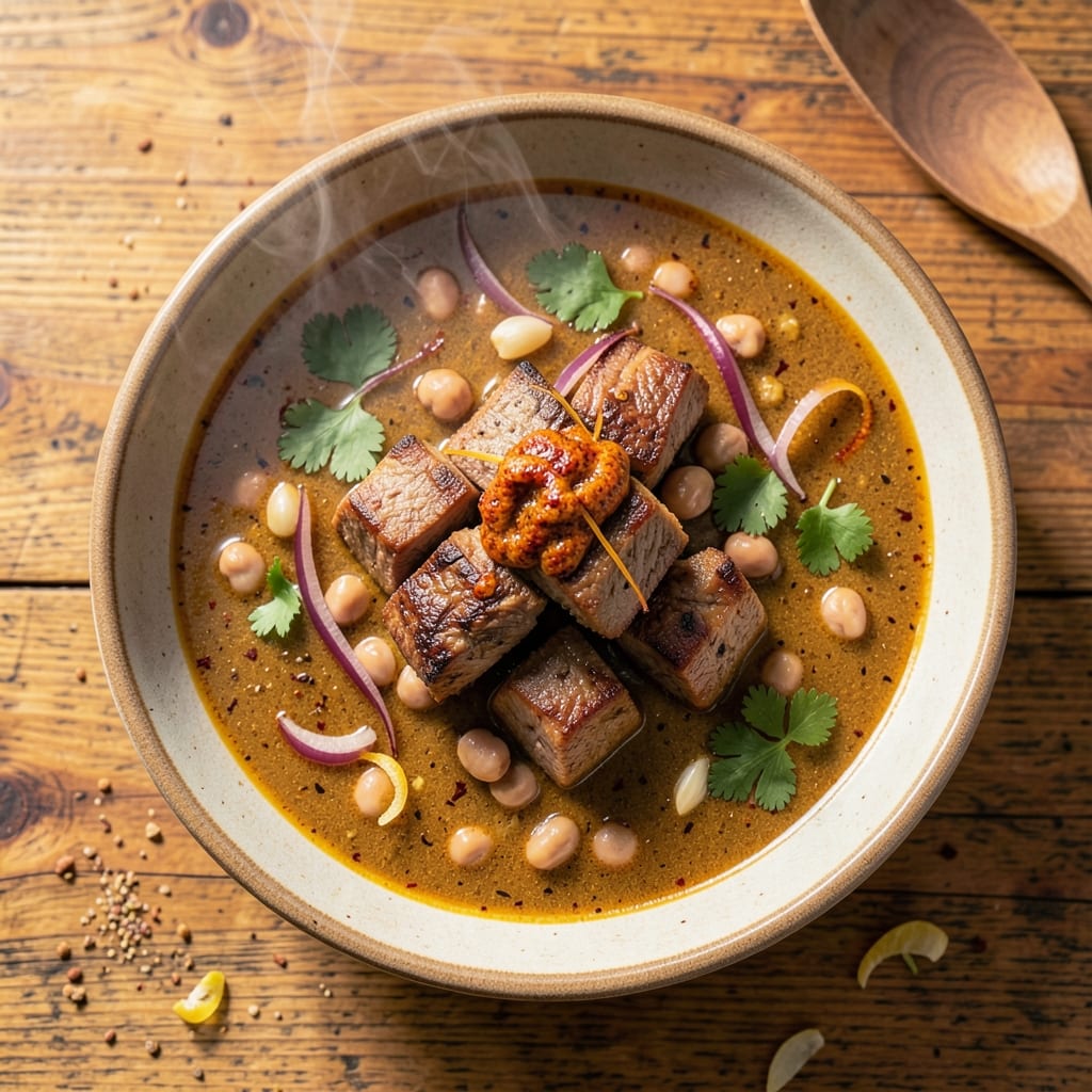 Algerian Soup Recipe: Harissa-Spiced Chickpea and Lamb Stew