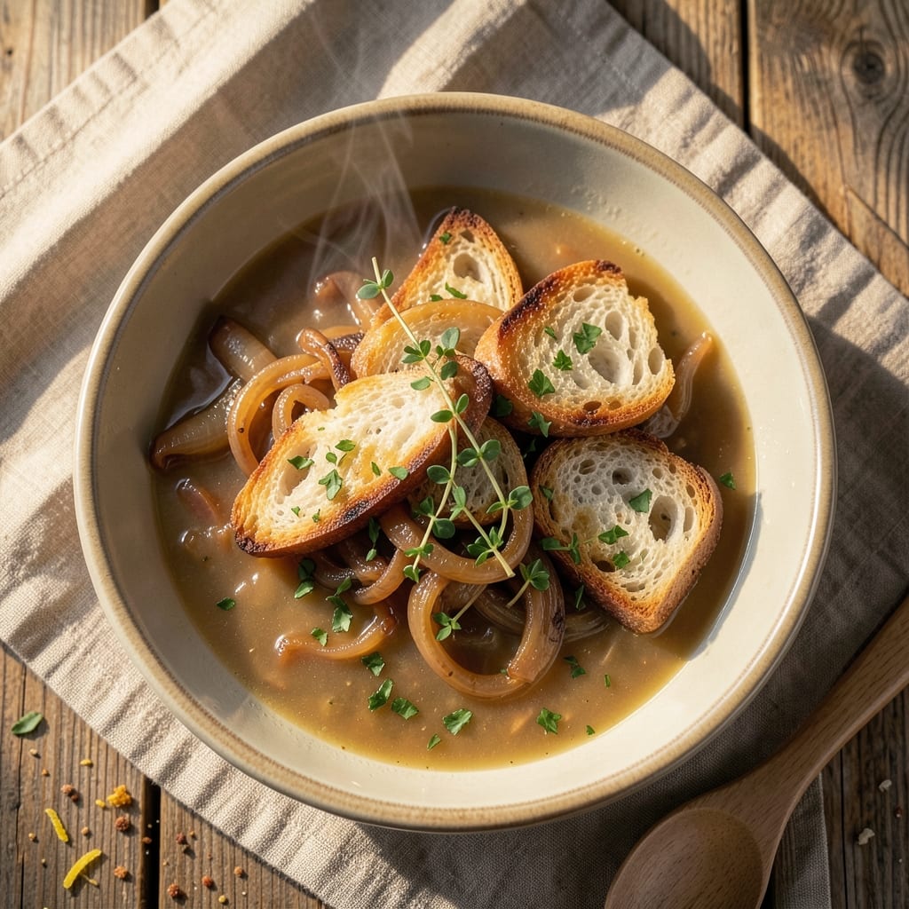 Alcohol Free French Onion Soup Recipe: Caramelized Depth Without the Wine
