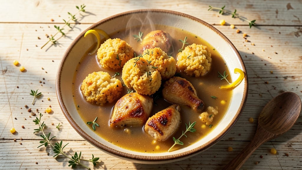 Bahamian Dumplings Soup Recipe: Spiced Cornmeal Dumplings in Savory Broth