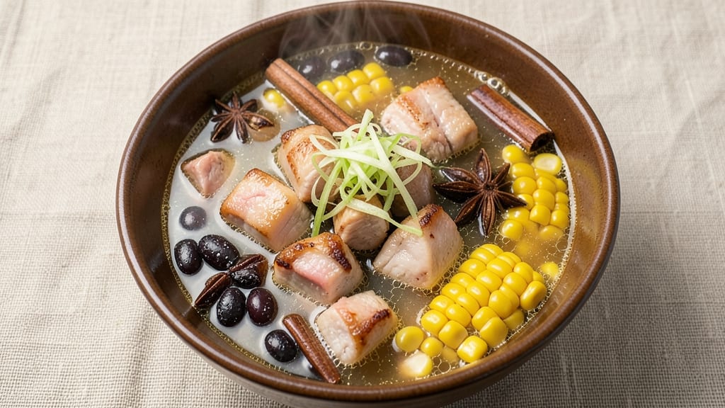 Authentic Chinese Chicken and Sweetcorn Soup Recipe: Lightly Stir-Fried Chicken in Fragrant Soy-Ginger Broth