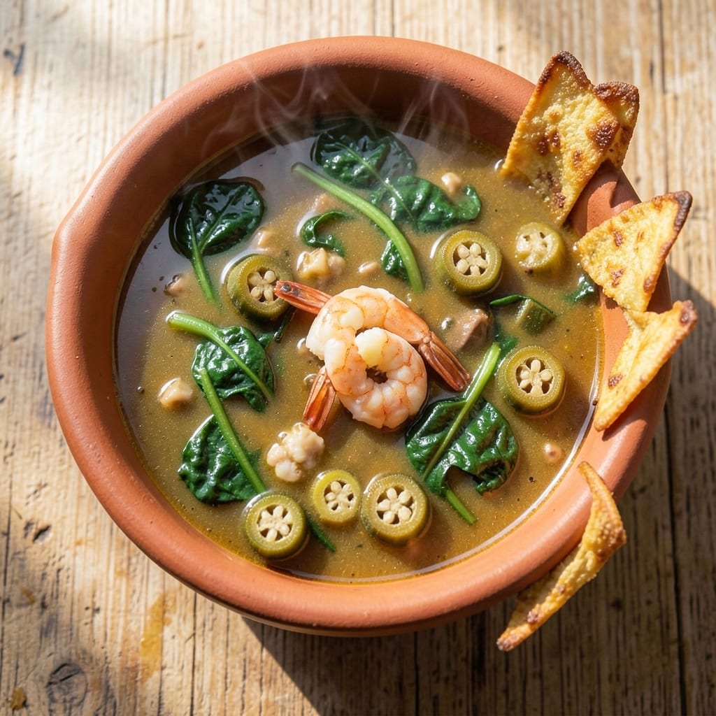African Okra Soup Recipe Nigerian: Velvet-Smooth Broth with Leafy Greens Magic