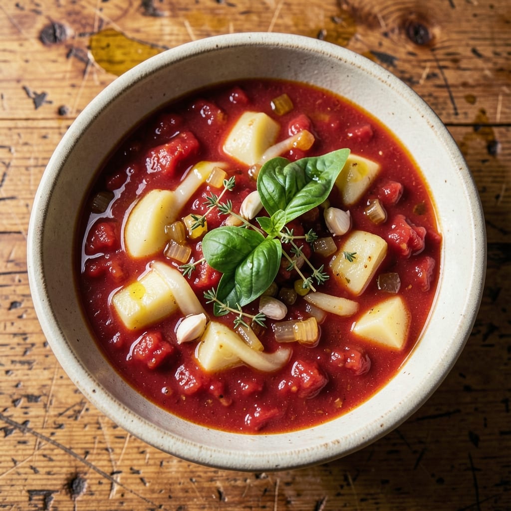 12 Tomatoes Potato Soup Recipe: Rustic Tomato-Potato Blend With Herby Depth