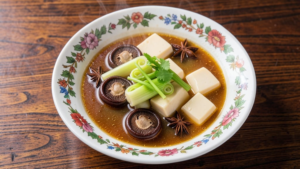 Bamboo Shoot Soup Recipe Chinese: Crispy Celery Crowns Over Silky Tofu Ribbons