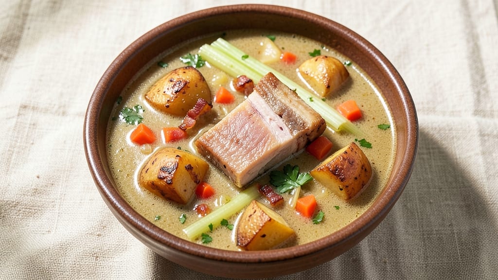 Best Ham and Potato Soup Recipe Ever: Smoky Bacon Crunch and Creamy Swirls