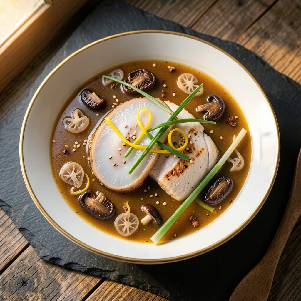 Abalone Ginseng Chicken Soup Recipe: Velvety Broth Meets Umami-Rich Abalone