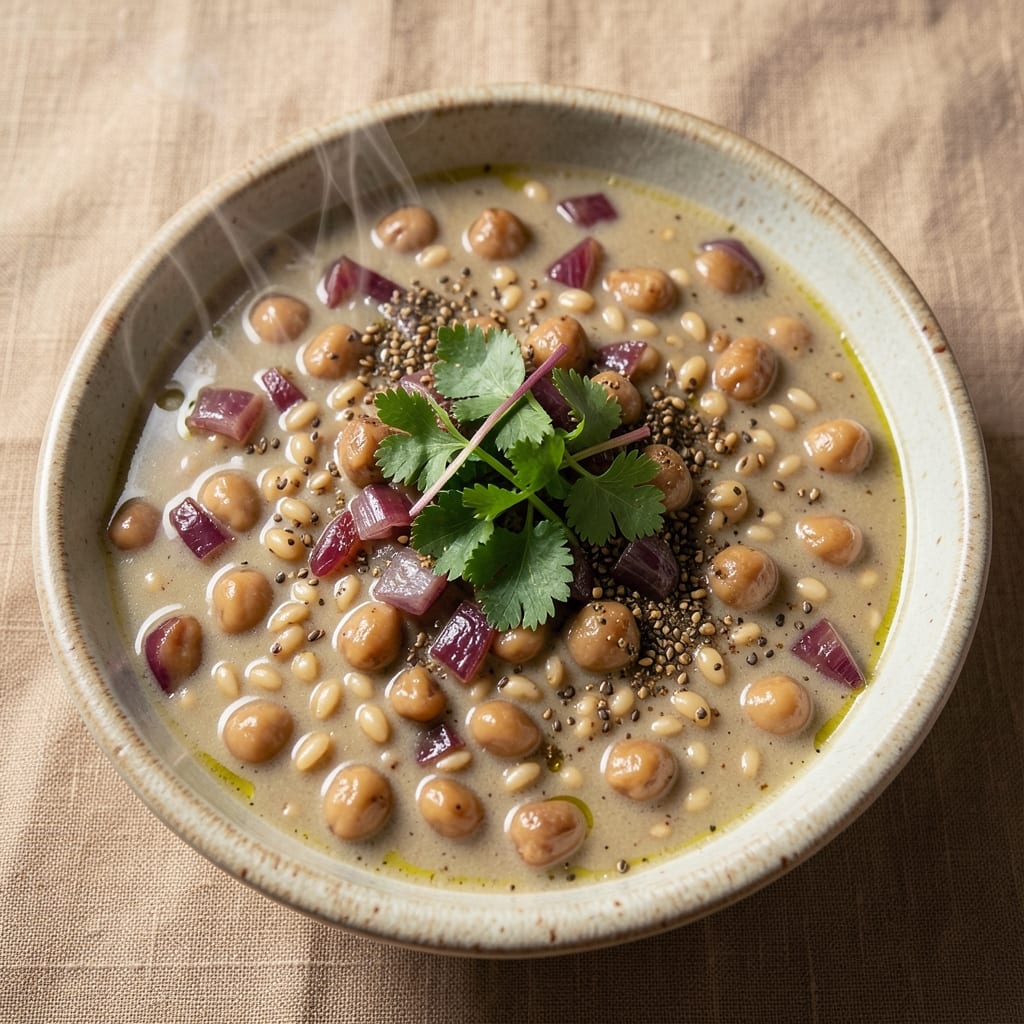 Adas Soup Arabic Recipe: Smoky Chickpea and Barley Comfort