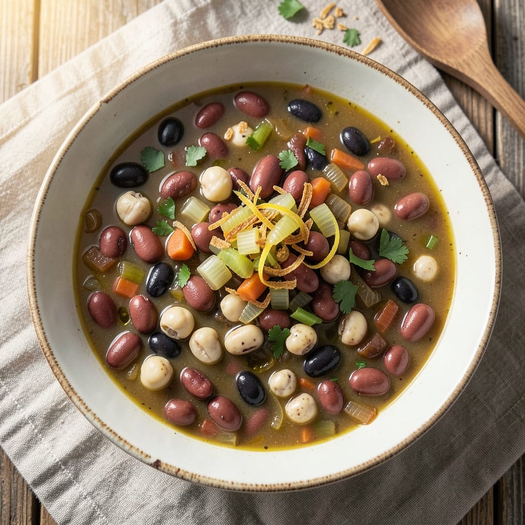 5 Bean Soup Recipe With Canned Beans: Hearty Pantry-to-Pot Protein in 30 Minutes