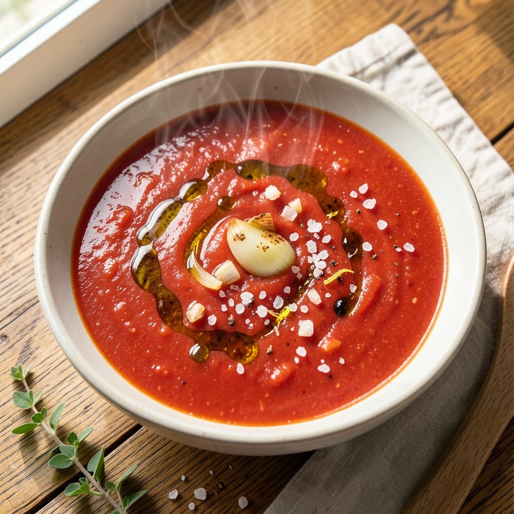5-Ingredient Tomato Soup Recipe: Velvety Smoothness Without the Blender