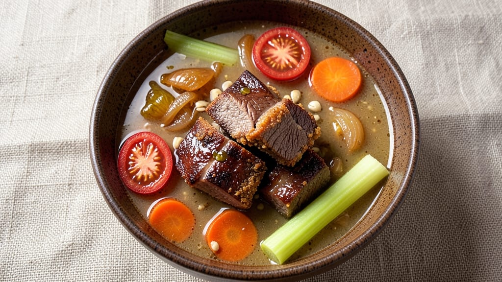 Beef Leg Soup Recipe: Slow-Braised Richness With Celery Crown Crunch