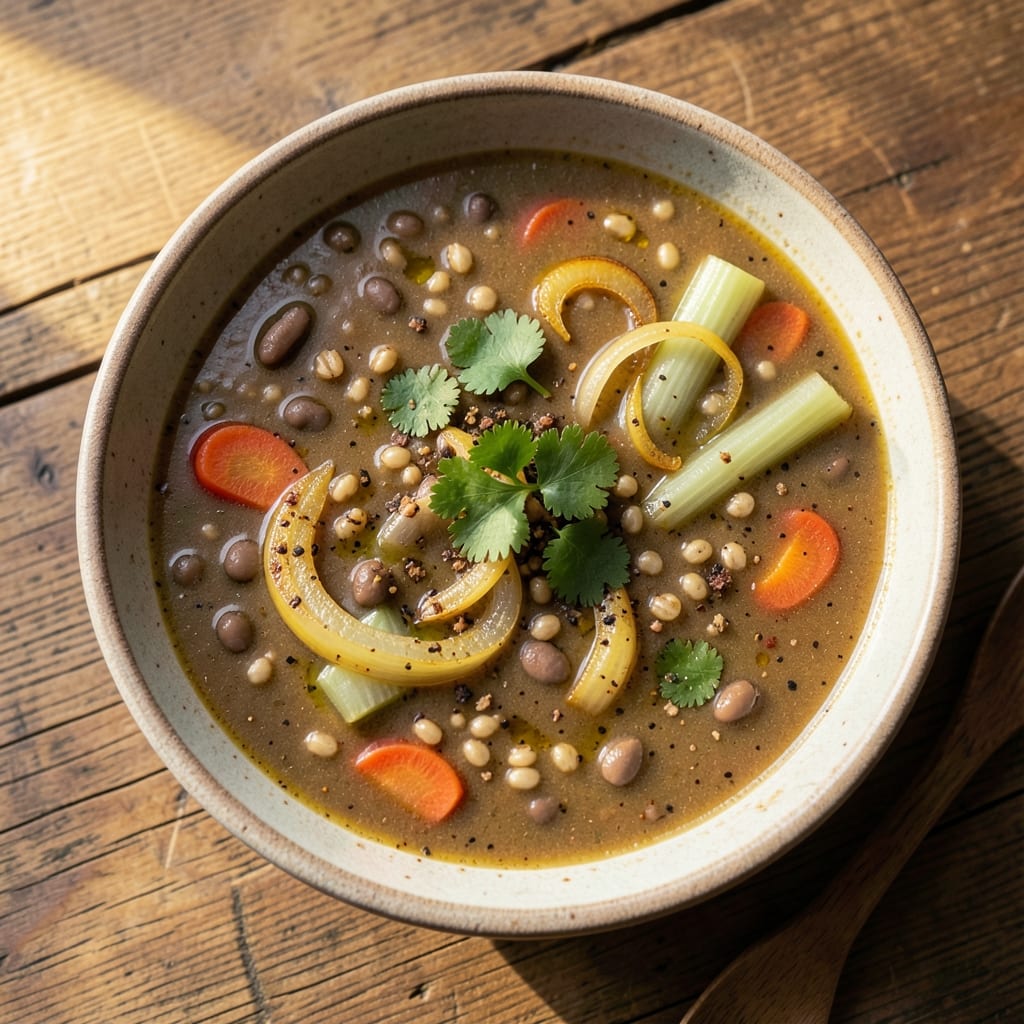 Aatu Kaal Soup Recipe: Spiced Lentil and Barley Comfort with Toasted Cumin Crunch